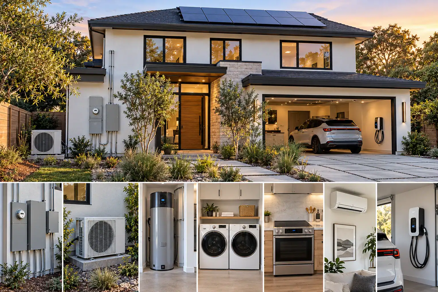 San Francisco all-electric renovation: home with solar, heat pump, heat pump water heater and EV charger